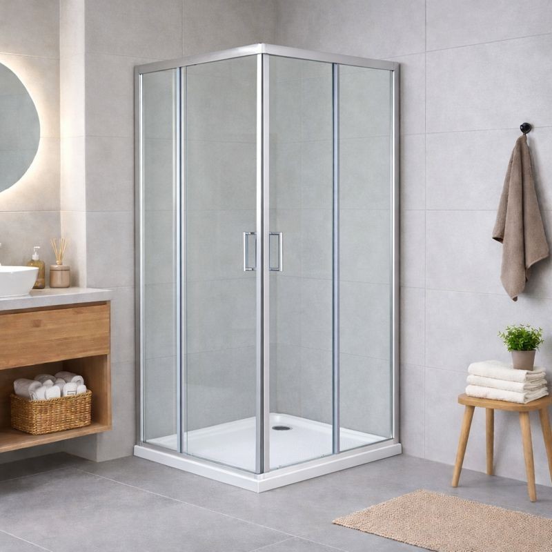 HOPA Sprchový kout BARCELONA PLUS QUADRATO Barva rámu Chrom/Leštěný hliník (ALU), Rozměr A 80, Rozměr B 80, Směr zavírání Univerzální Levé / Pravé, Výplň Čiré bezpečnostní sklo 5 / 6 mm OLBBAR80CCBV