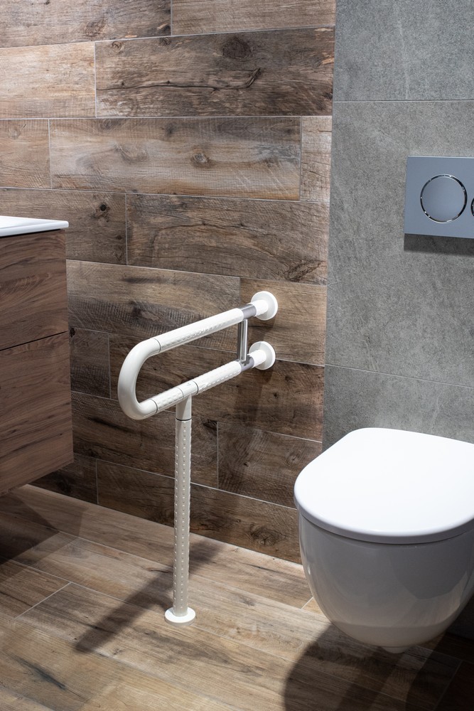 Levně OLSEN SPA Madlo pro invalidy, 60 s podpěrou, bílá barva KD02331417