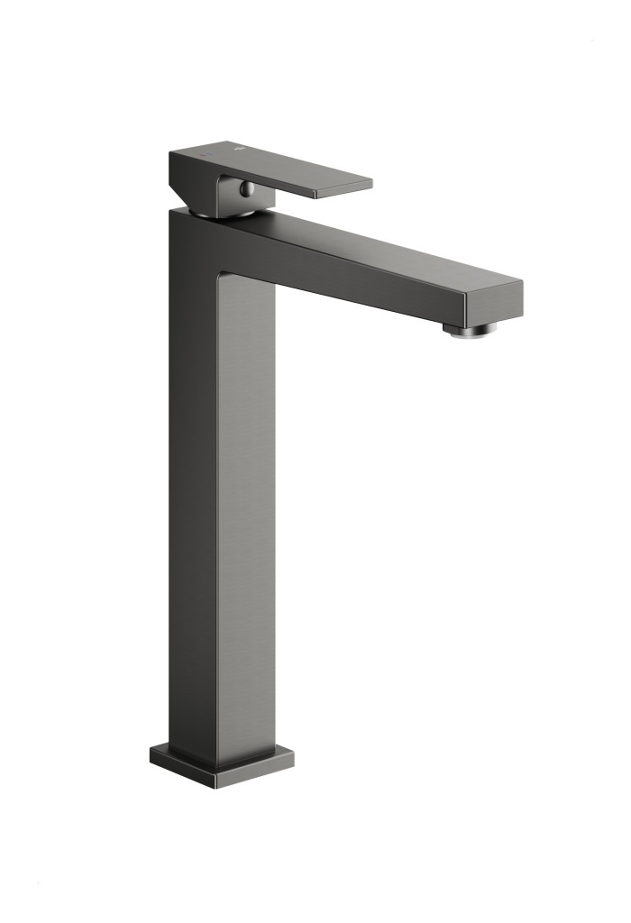 KFA Baterie Logon umyvadlová, stojící, na desku, s výpustí klik-klak, PVD gunmetal šedá 5132-612-61