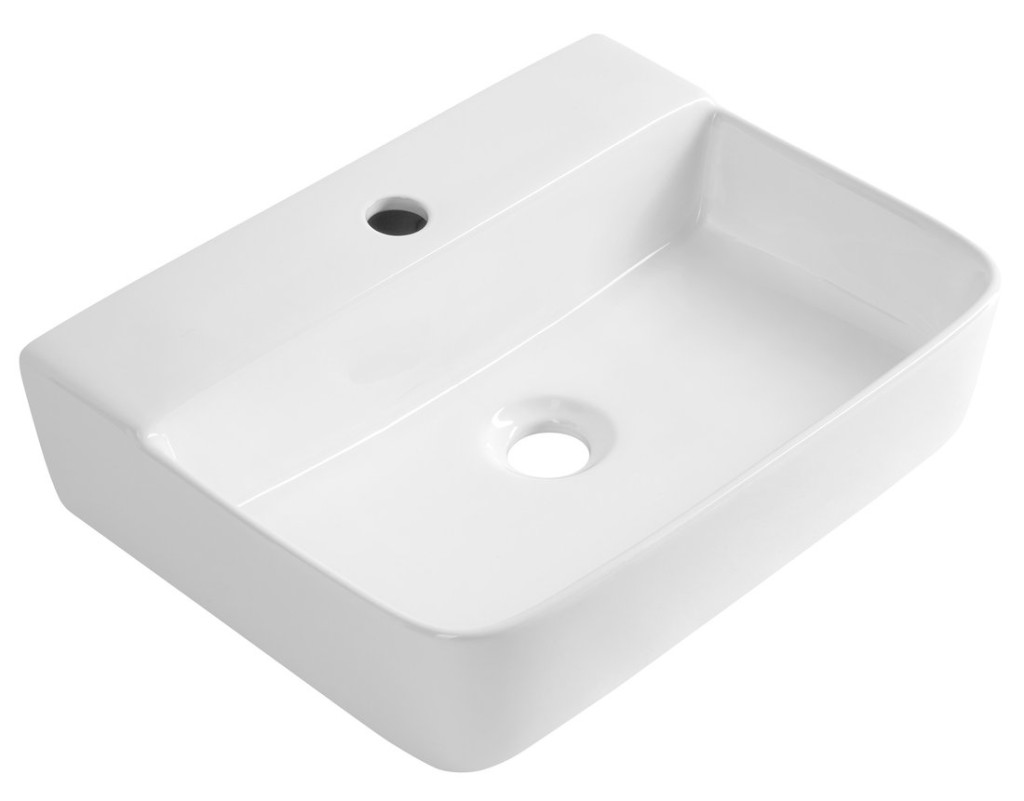 AQUALINE CRISTY keramické umyvadlo 45x34cm, bílá NP381