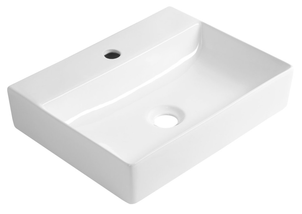 AQUALINE SOYO keramické umyvadlo 46x36cm, bílá NP465