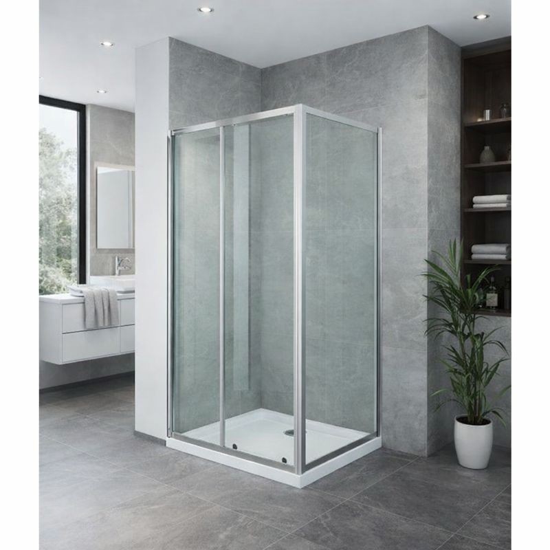 HOPA VÝHODNÝ SET OBDÉLNÍK SMART SELVA + PINA s vaničkou Barva rámu Chrom/Leštěný hliník (ALU), Rozměr A 100, Rozměr B 80, Směr zavírání Univerzální Levé / Pravé, Výplň Grape bezpečnostní sklo 4 / 6 mm OLOBD10080CG1