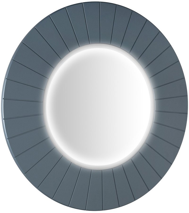 SAPHO LUMIRO STRIP kulaté zrcadlo s LED osvětlením v rámu ø 90cm, siena LR950-4242S