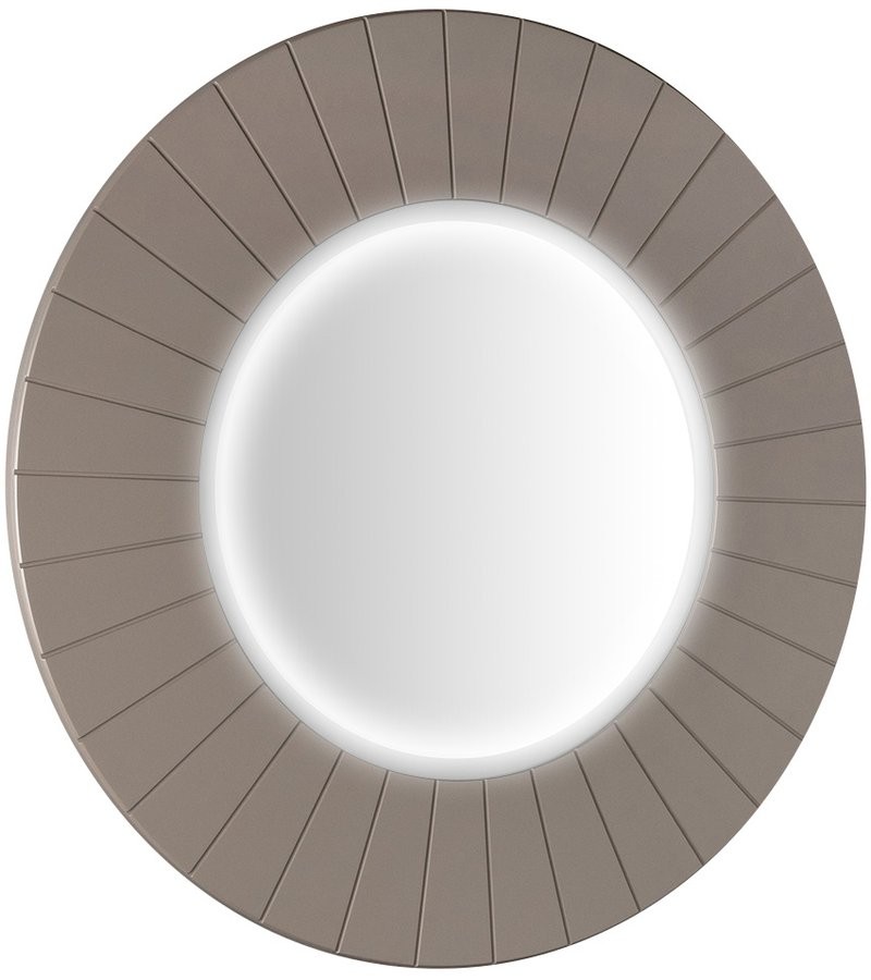 SAPHO LUMIRO STRIP kulaté zrcadlo s LED osvětlením v rámu ø 90cm, agila LR950-4343S