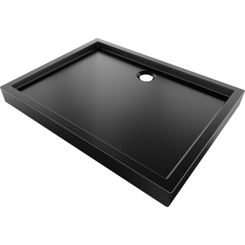Levně MEXEN Flow+ sprchová vanička obdélníková 80 x 110, černá mat 46R708011H