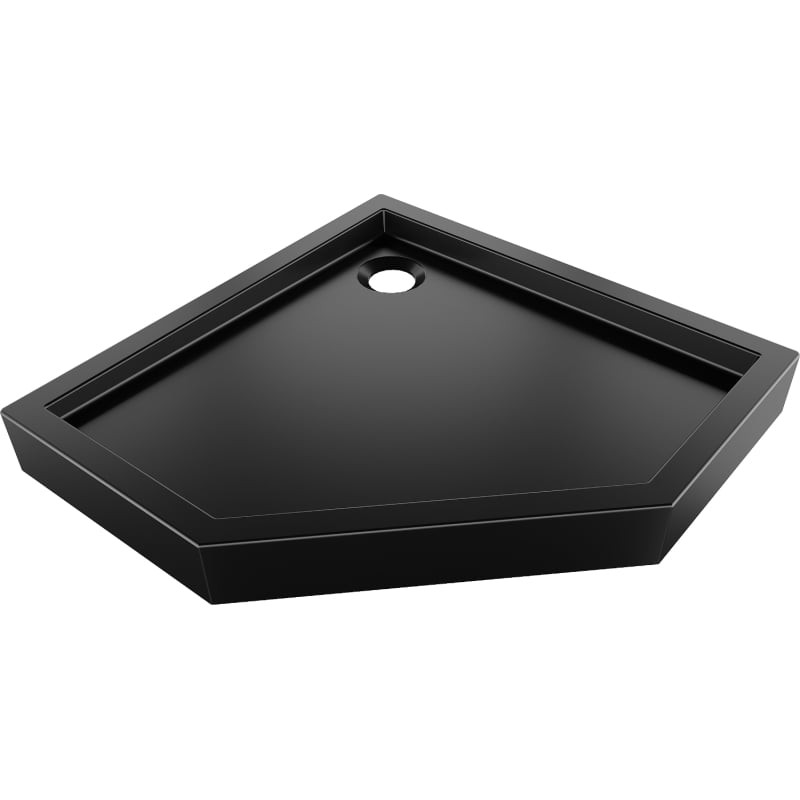 Levně MEXEN Flow+ pětiboká sprchová vanička 80 x 80, černá mat 46P708080H