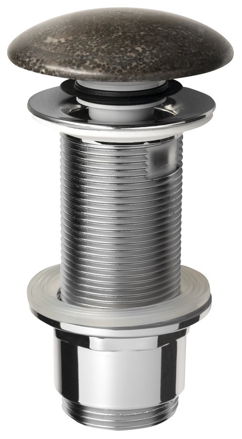 SAPHO BLOK umyvadlová výpust 5/4“, click-clack, zátka matný tmavý kámen 2401-911
