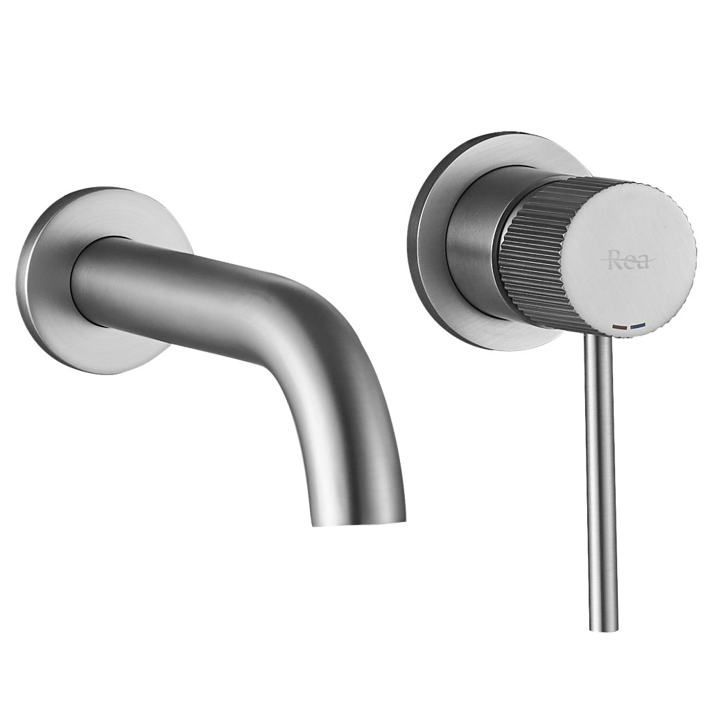 REA Podomítková vanová baterie  Lungo Stripe Brush nikl REA-B8054