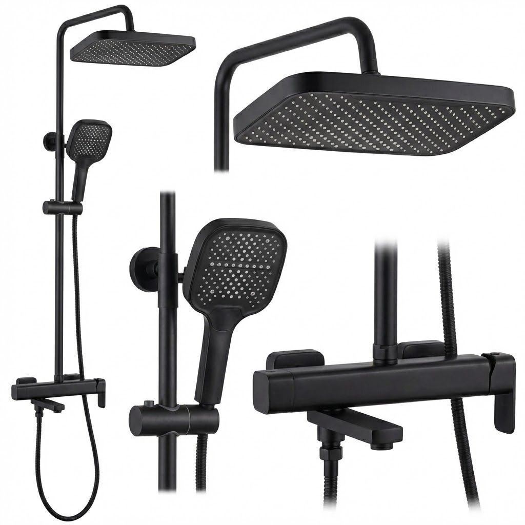 REA Sprchový set Arlo Black REA-P7440