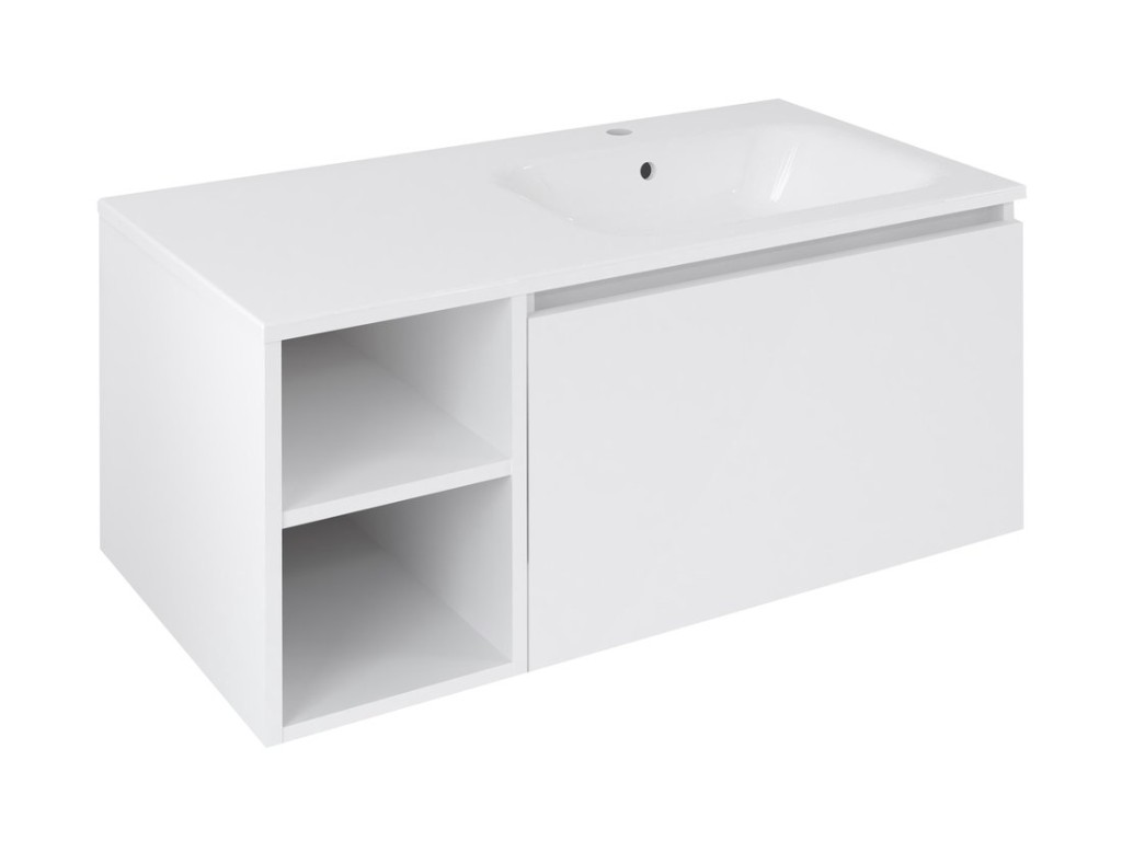 SAPHO LOREA skříňka 100x46x51,5cm (30P+70cm), pravá, bílá mat LE070-3131-R-11