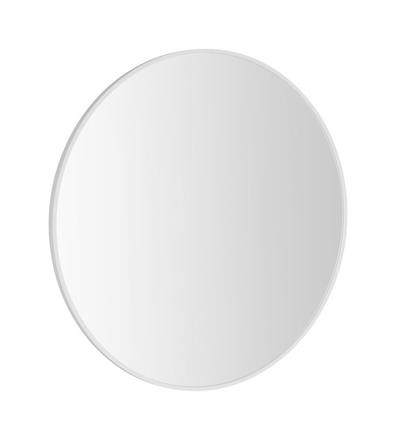 SAPHO NOTION SLIM kulaté zrcadlo v rámu ø 50cm, bílá mat NT500W