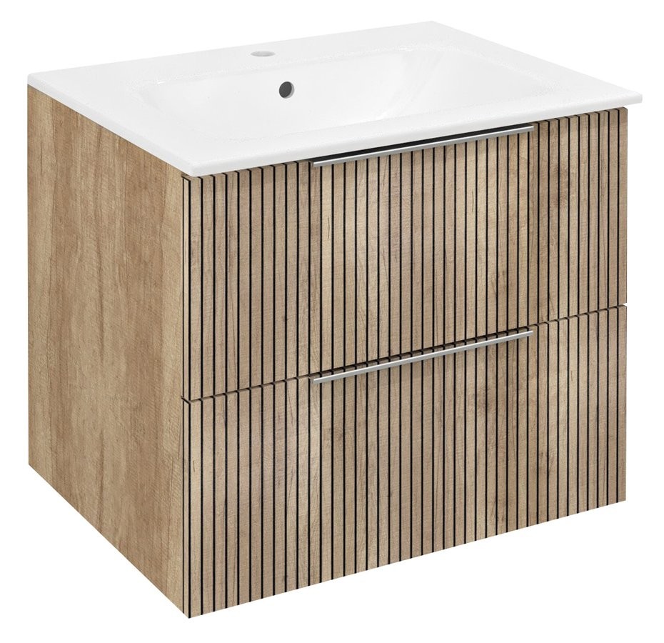SAPHO CIRASA STRIP umyvadlová skříňka 59,2x52x46cm, dub alabama CR611-2322