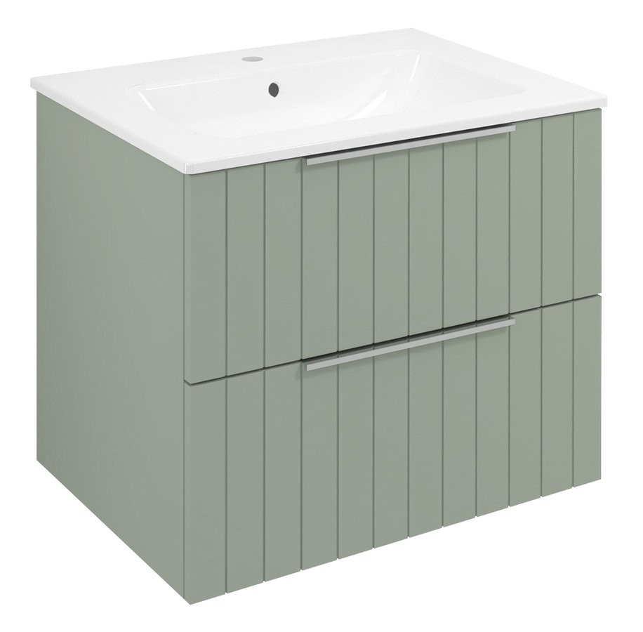 SAPHO CIRASA STRIP umyvadlová skříňka 59,2x52x46cm, verde CR611-4444S