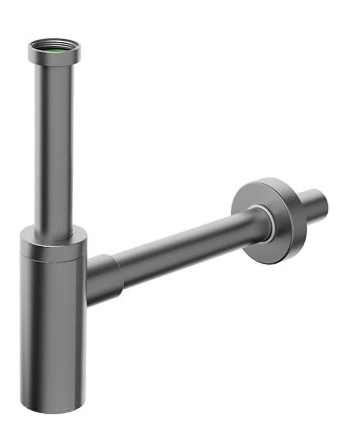 BONOMINI INOXMATER umyvadlový sifon 5/4", odpad 32, nerez/gun metal 0581GM32K2