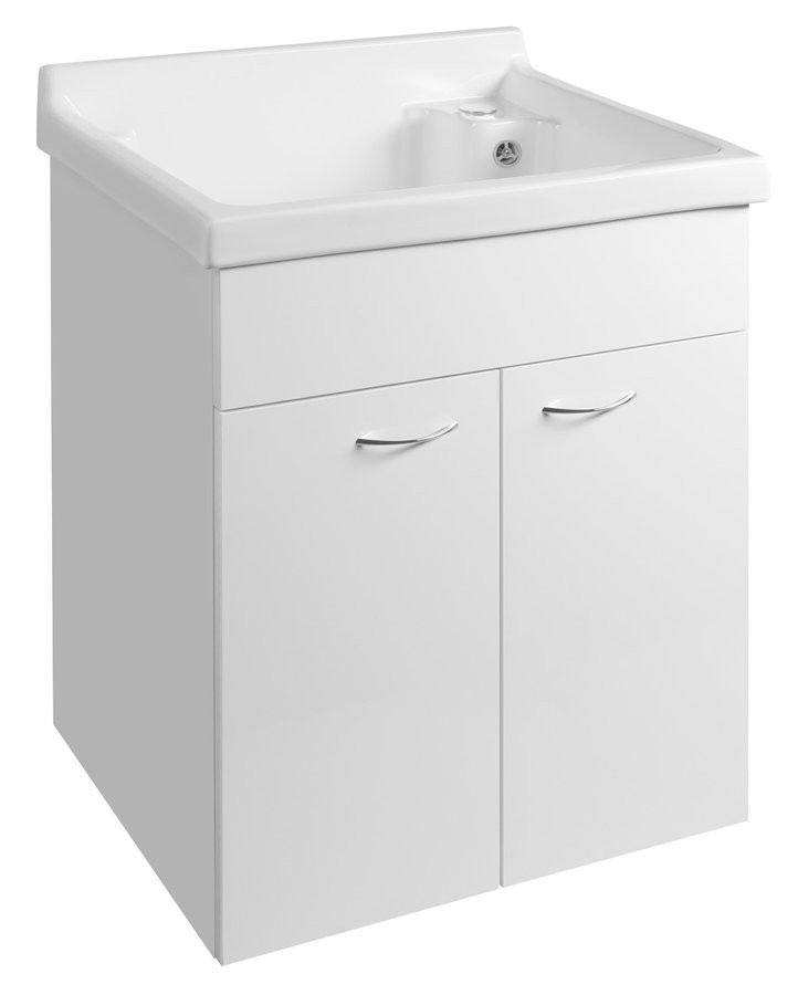 AQUALINE Skříňka pod výlevku 58x70x52,8cm, bílá 57037