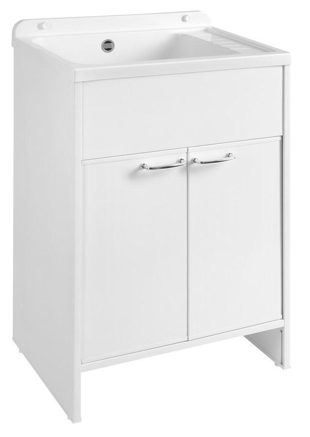 AQUALINE Plastová výlevka s plastovou skříňkou 58x38 cm, včetně sifonu PI5838-01