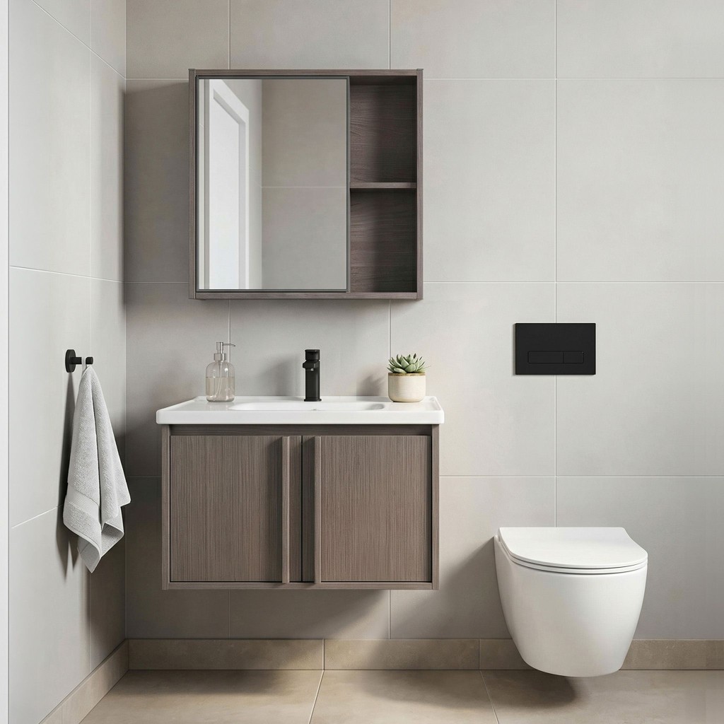 REA Sada koupelnového nábytku s umyvadlem Gama T25023 KJM 60CM REA-M0205