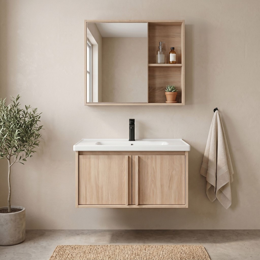 REA Sada koupelnového nábytku s umyvadlem Gama T25023 BXM 70CM REA-M0206