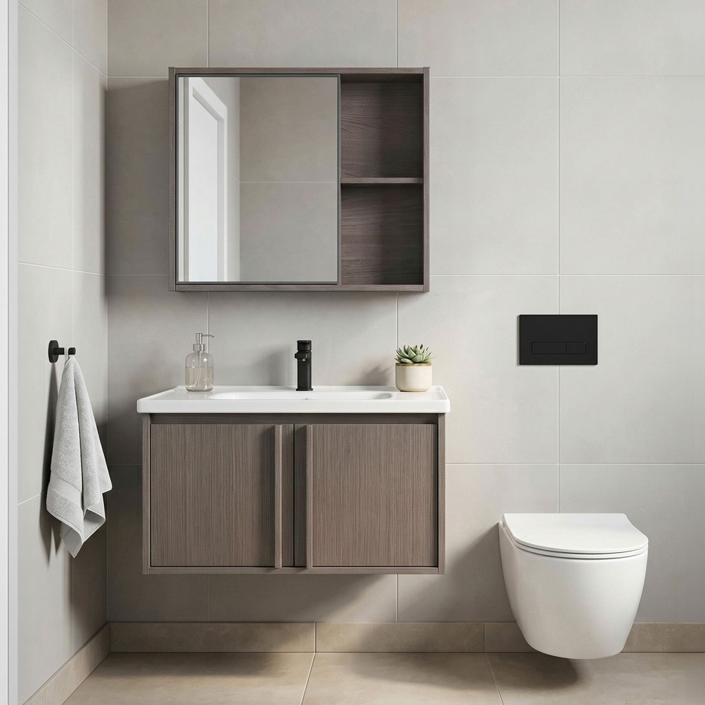 REA Sada koupelnového nábytku s umyvadlem Gama T25023 KJM 70CM REA-M0208