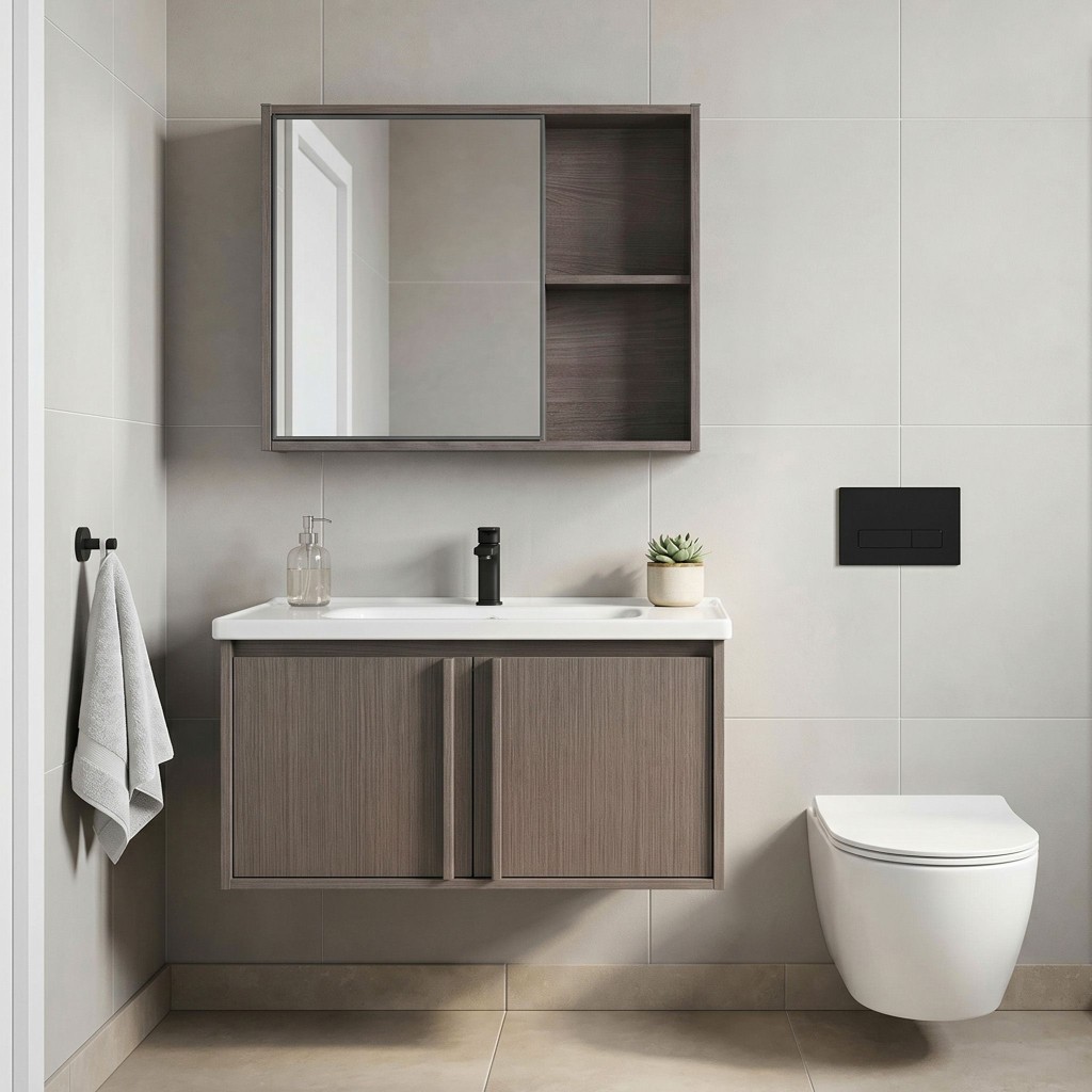 REA Sada koupelnového nábytku s umyvadlem Gama T25023 KJM 80CM REA-M0210