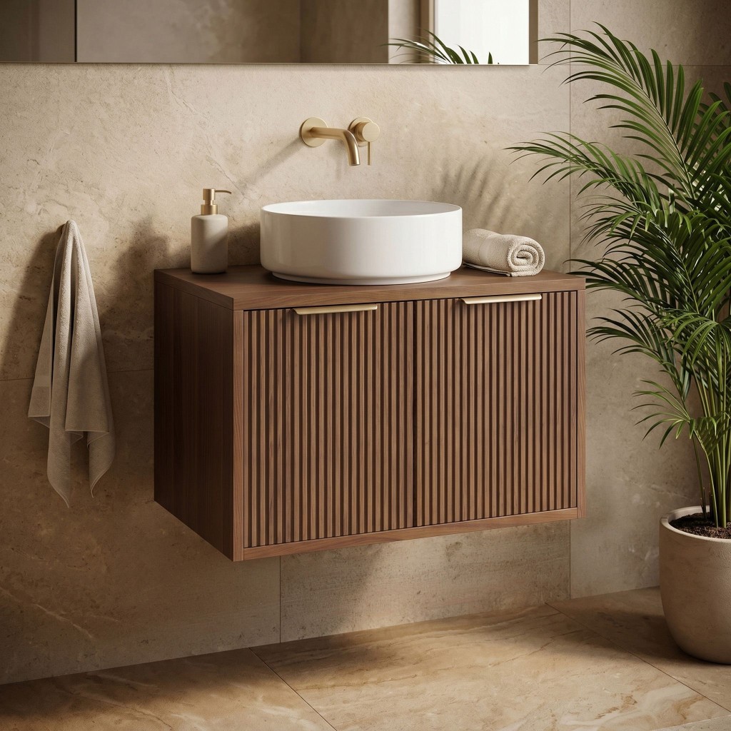REA Koupelnová skříňka pod umyvadlo Core 60cm Brown REA-M0411