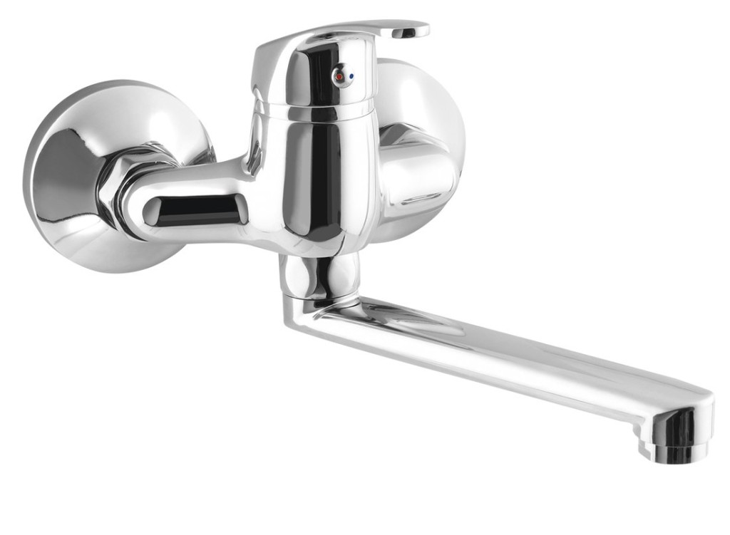AQUALINE 35 nástěnná baterie, rozteč 100, ramínko ploché 160, chrom 52016