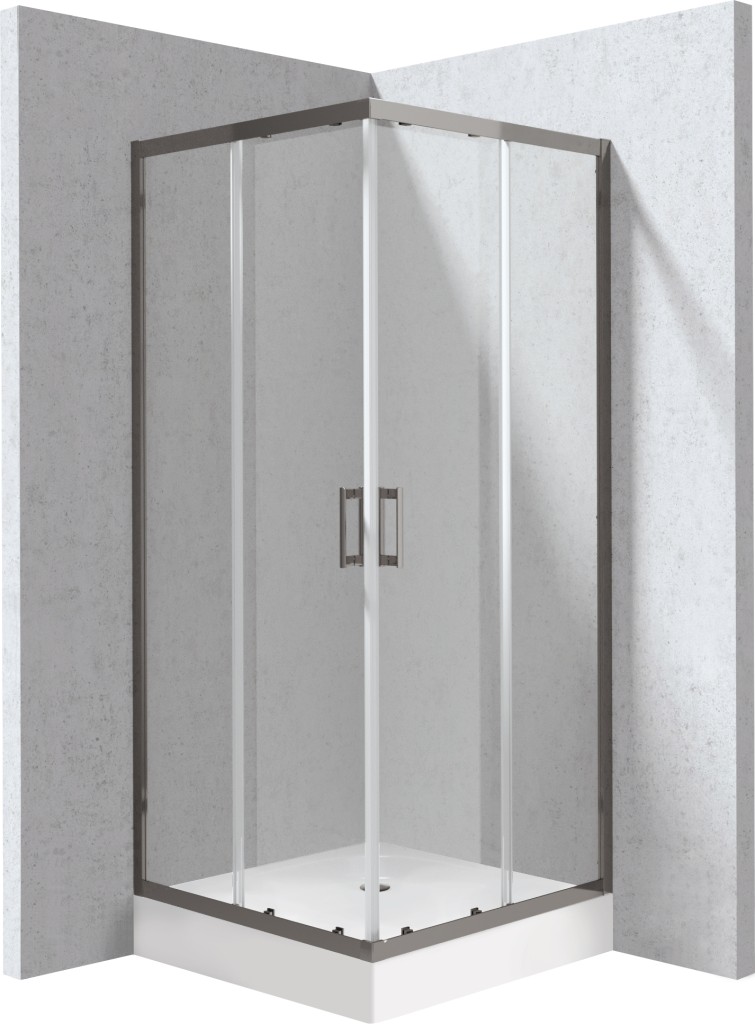 DEANTE Funkia Evo čtvercový kout s vaničkou, 80x80 cm KYCZD088P