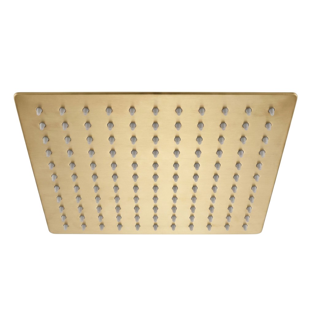 REA Čtvercová hlavová sprcha JS-P015BG 25cm Brush Gold REA-P0611