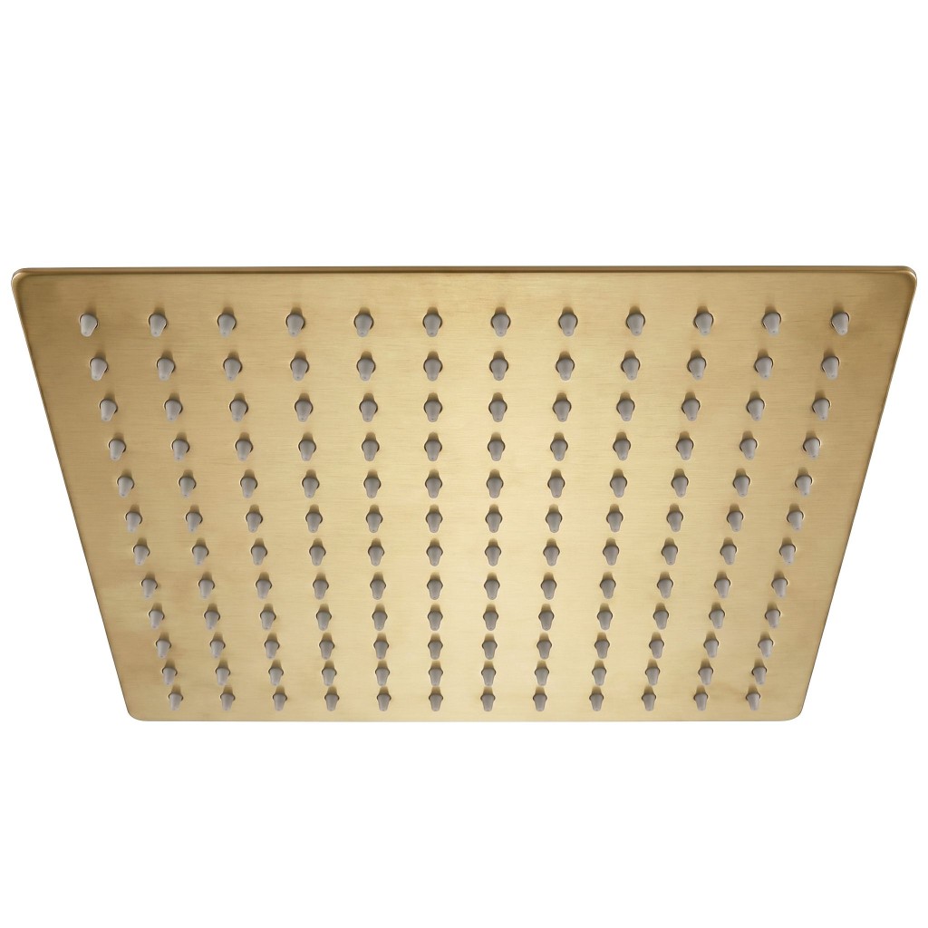 REA Čtvercová hlavová sprcha JS-P015BG 30cm Brush Gold REA-P0616