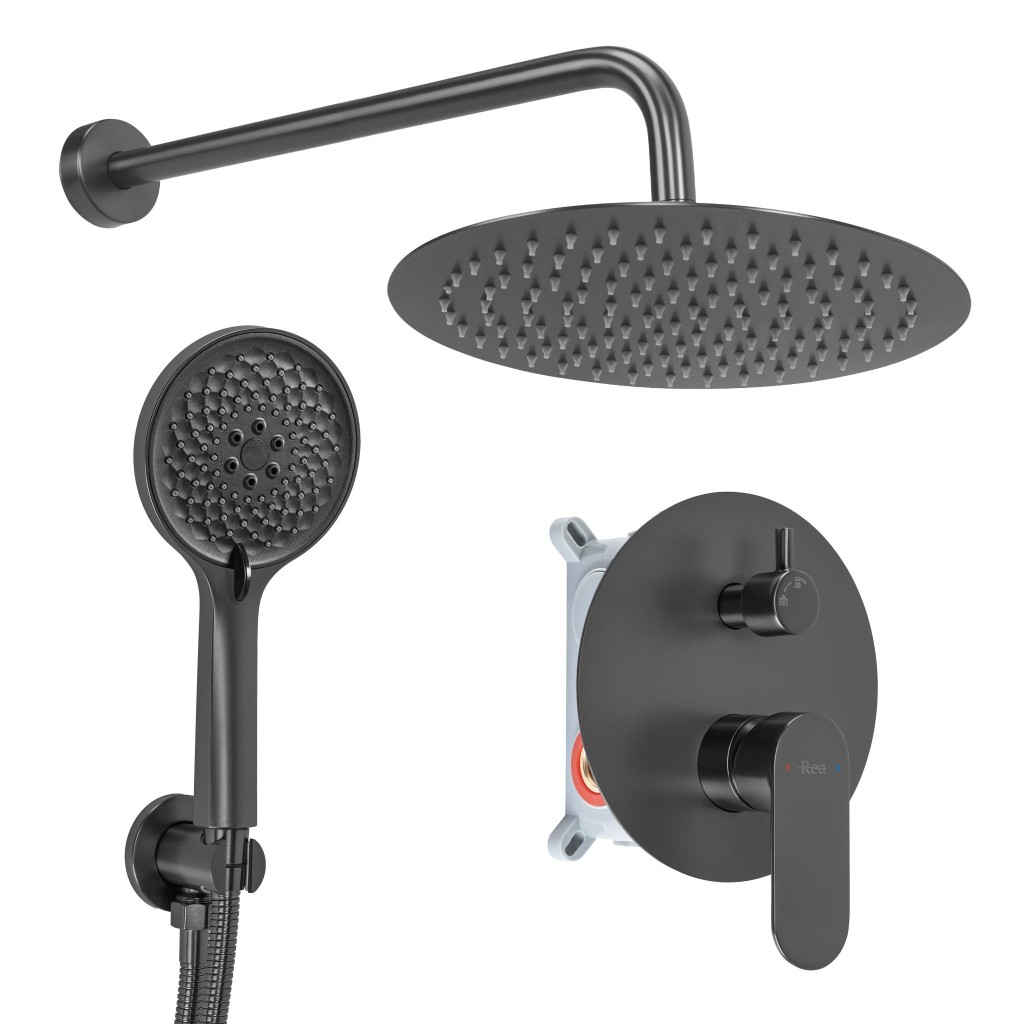 REA Podomítková sprchová sada Drop Titan + BOX REA-P9661