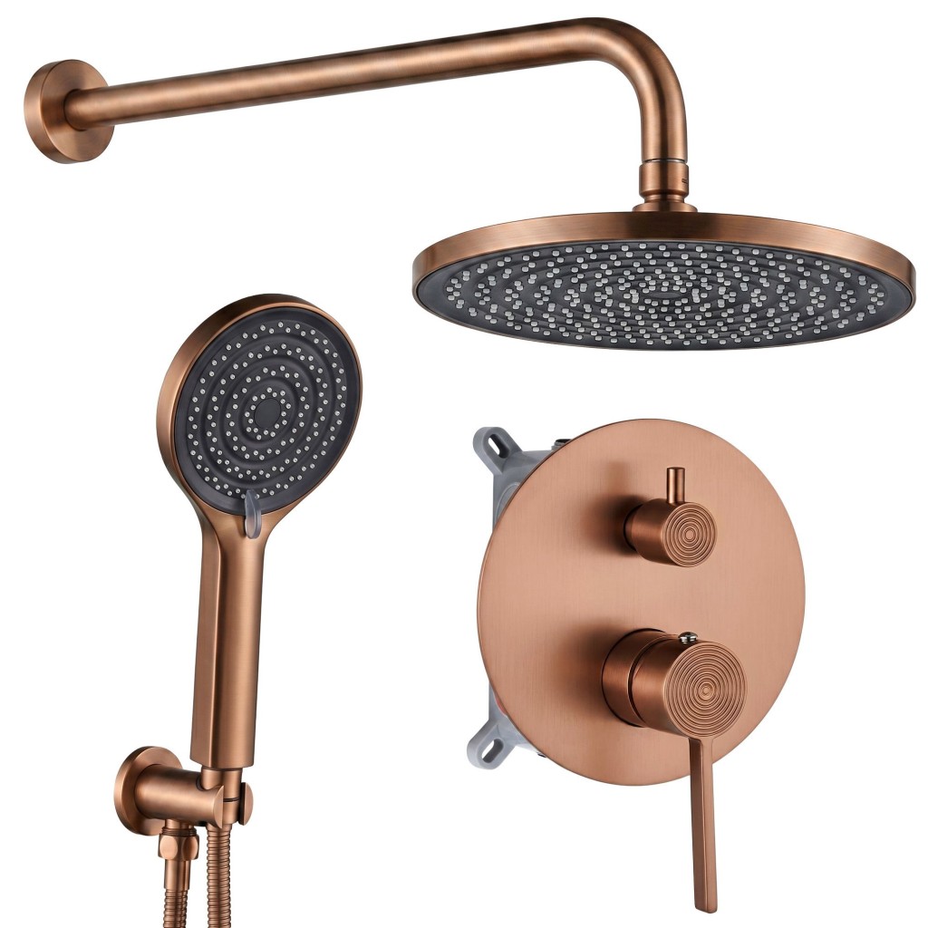 REA Podomítková sprchová sada Foster Brush Copper + BOX REA-P7621