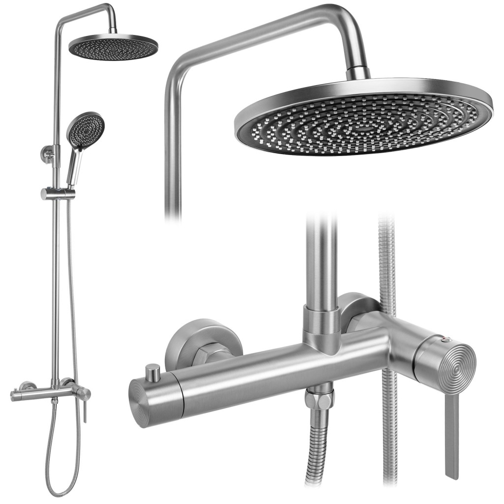REA Sprchový set Foster Brush Nickel REA-P9668