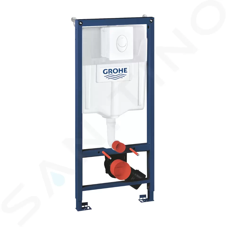 GROHE - Rapid SL Předstěnový instalační set pro závěsné WC, nádržka GD2, tlačítko Skate Air, alpská bílá (38722001)