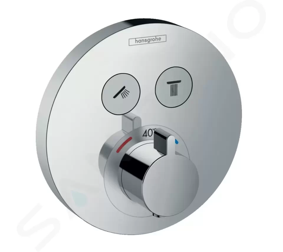 HANSGROHE - Shower Select Termostatická baterie pod omítku pro 2 spotřebiče, chrom (15743000)