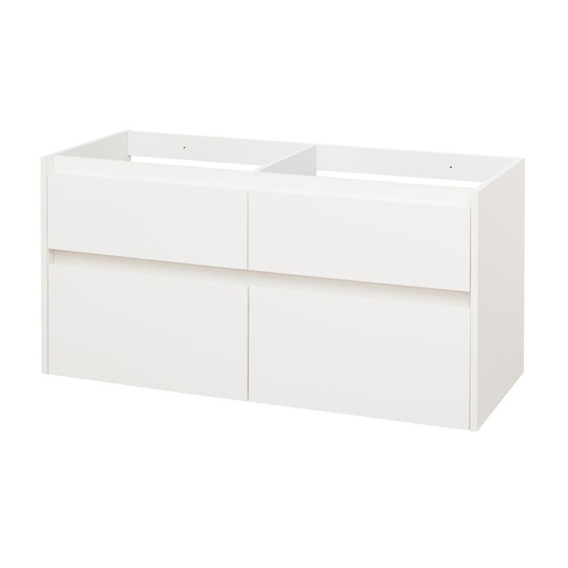MEREO - Opto, koupelnová skříňka 121 cm, bílá (CN913S)