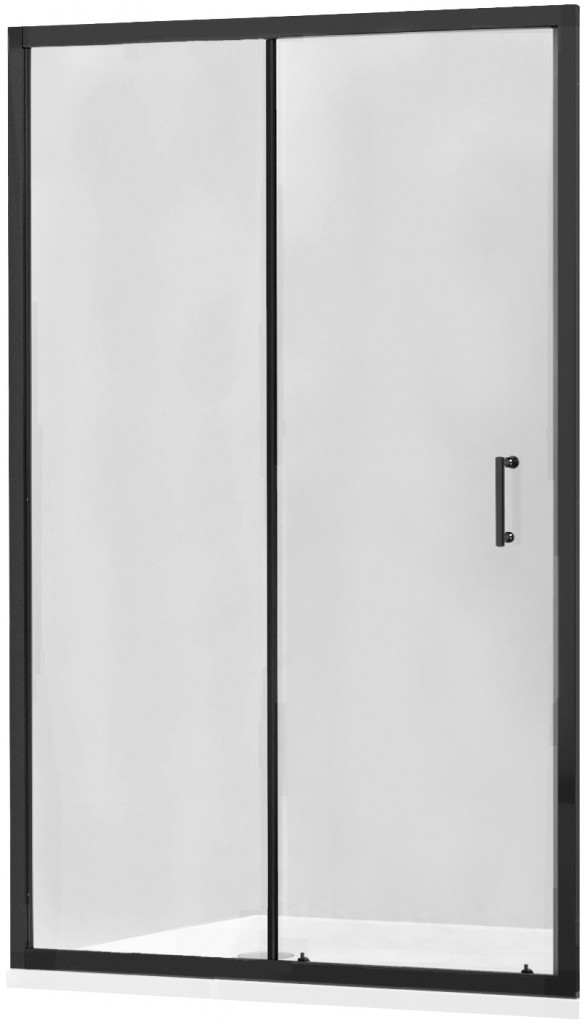 MEXEN - Apia posuvné sprchové dveře 110 cm, transparent, černá (845-110-000-70-00)