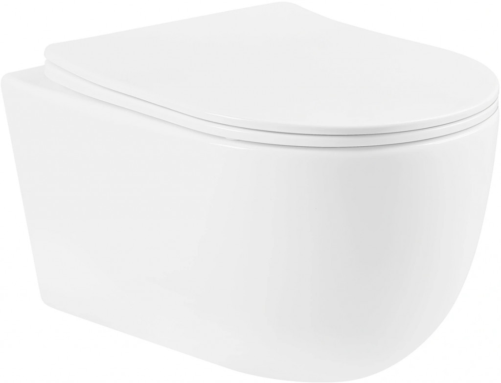 MEXEN - Carmen Závěsná WC mísa bez sedátka, bílá (3388XX00)