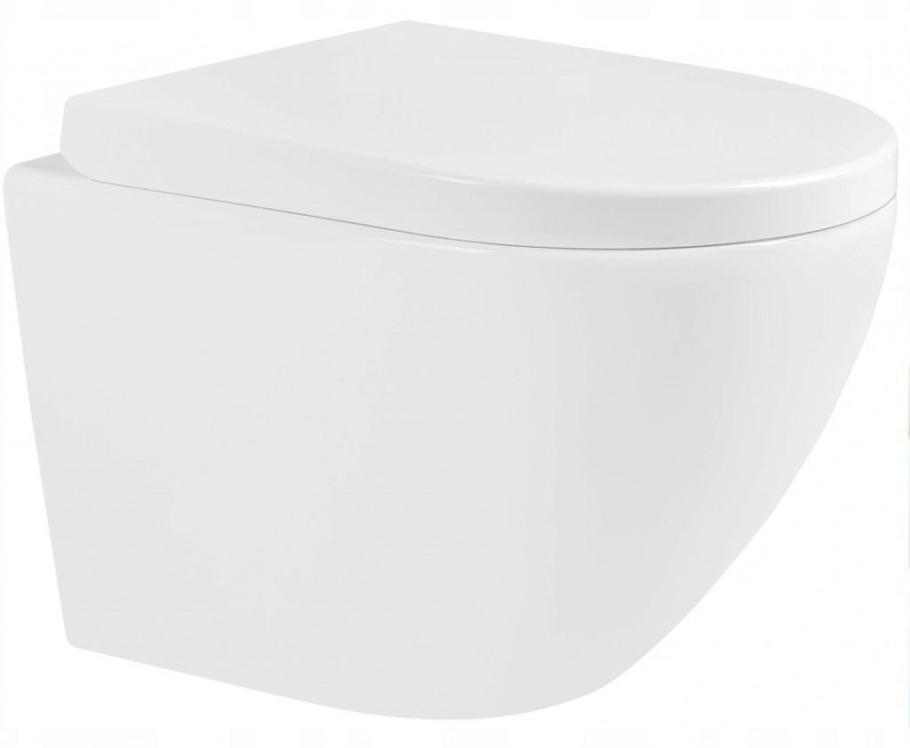 MEXEN - Lena Závěsná WC mísa včetně sedátka s slow-tvrdý, bílá (30298000)