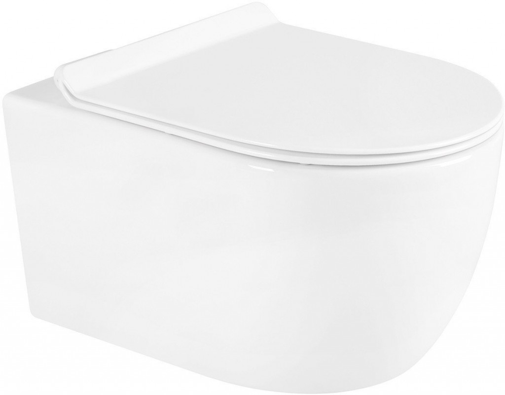 MEXEN/S - Carmen Závěsná WC mísa včetně sedátka s slow-slim, duroplast, bílá (30880100)