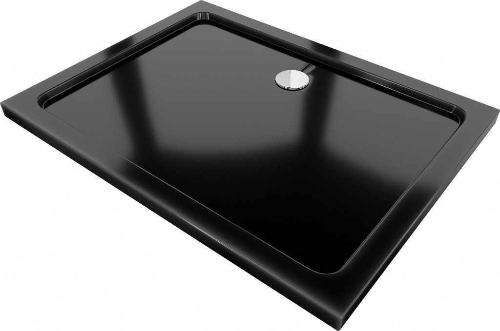 MEXEN - sprchová vanička obdélníková 100x80 cm černá (40708010)