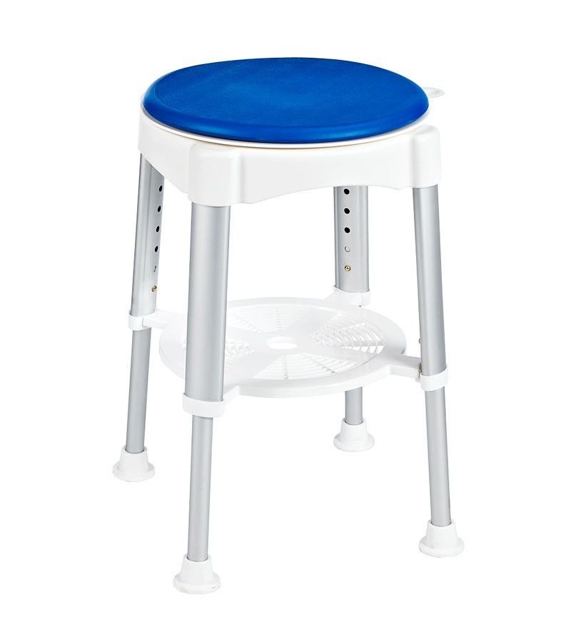 RIDDER - HANDICAP stolička otočná, nastavitelná výška, bílá/modrá (A0050401)