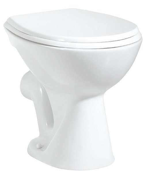 SAPHO - WC mísa stojící, 36x47cm, zadní odpad, bílá (TP330)
