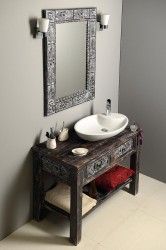 Umyvadlová skříňka UBUD z masivního tropického dřeva