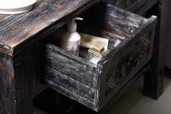 Umyvadlová skříňka UBUD z masivního tropického dřeva