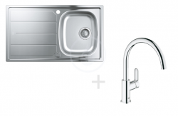 Nové sety nerezových dřezů s baterií od firmy GROHE