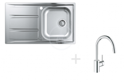 Nové sety nerezových dřezů s baterií od firmy GROHE