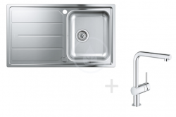 Nové sety nerezových dřezů s baterií od firmy GROHE