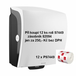 AKCE Zásobník papírových ručníků KATRIN 82094 plus 2x6 rolí 974495 (náhrada za 46010 a 97425) (EG991)