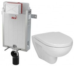 ALCADRAIN Renovmodul - předstěnový instalační systém bez tlačítka + WC JIKA LYRA PLUS + SEDÁTKO DURAPLAST (AM115/1000 X LY6)