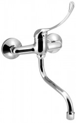 AQUALINE 35 nástěnná baterie, lékařská páka, ramínko S, 177, chrom (52147)